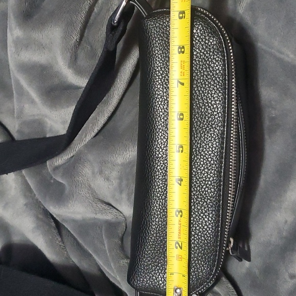 Black Leather Calvin Klein Belt Bag/Cross Body Bag New - Picture 10 of 12